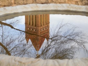 castle reflection